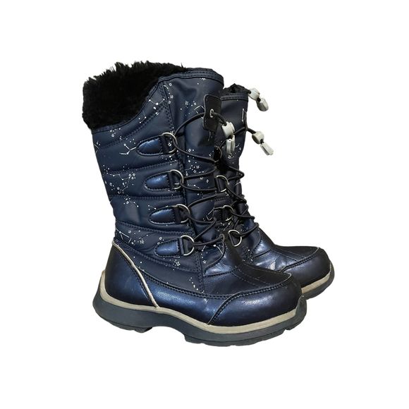 Lands End Size 12M Girls Insulated Winter Snow Boots - Picture 1 of 5